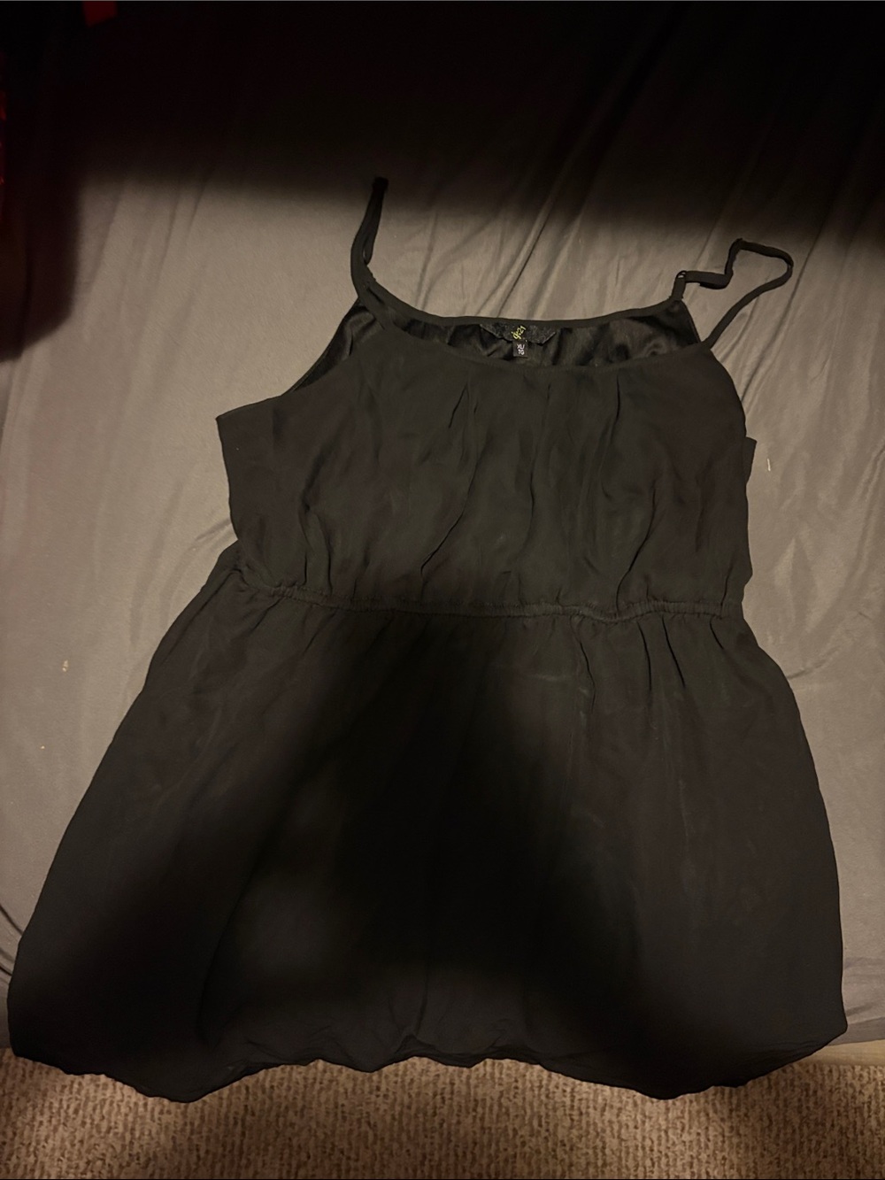 Forever 21 Black Sleeveless Spaghetti Strap Dress